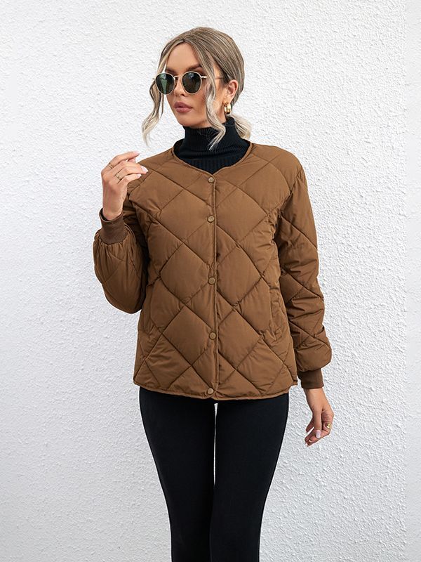 Veste Casual Légère en Losange