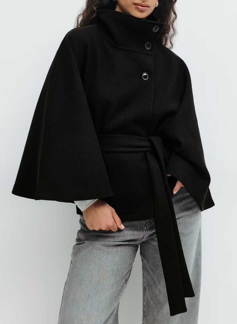 Manteau Boutonné Large Femme Hiver
