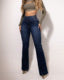 Jean Skinny Taille Haute à Ceinture Élastique
