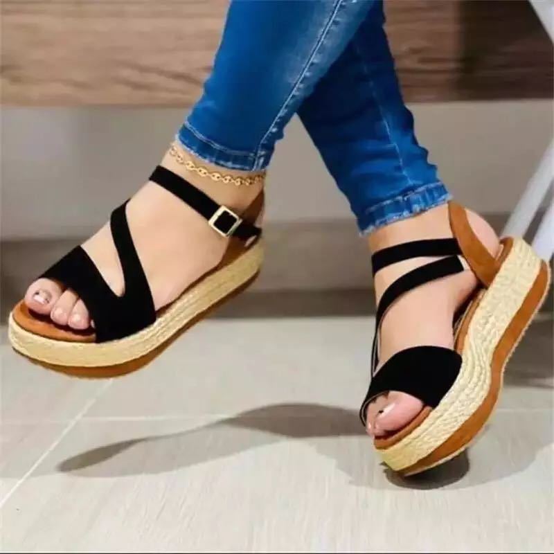 Sandales chic et boucle creuse pour femmes