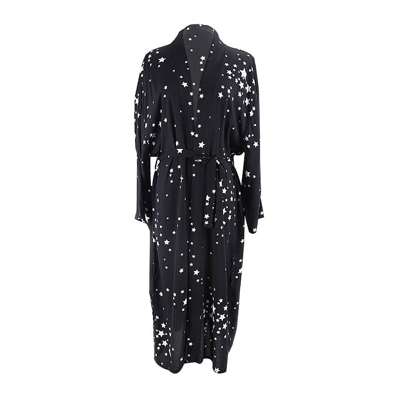 Robe de Plage en Coton Imprimé