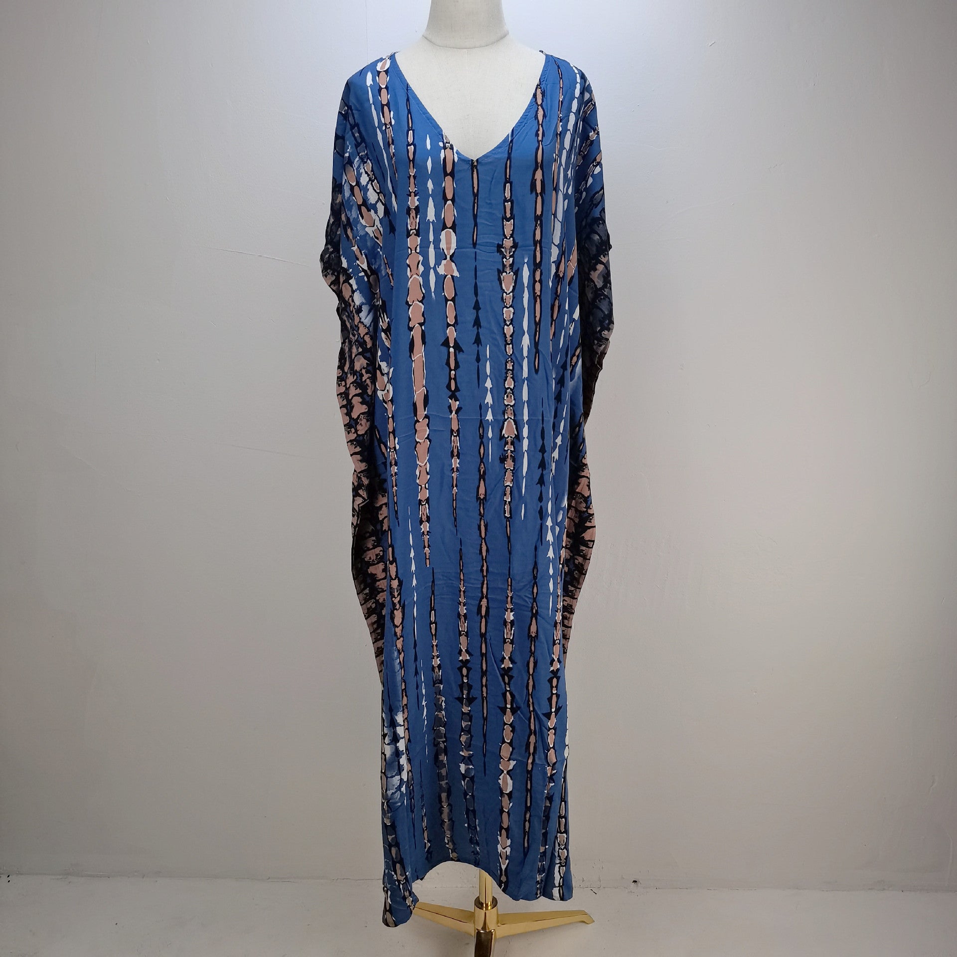 Robe de Plage en Coton Imprimé