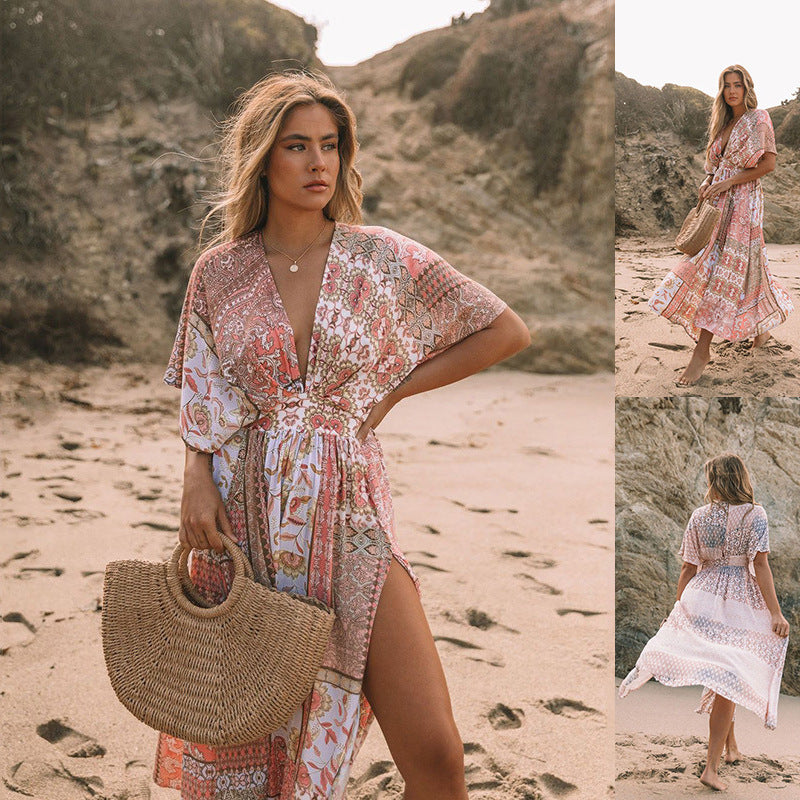 Robe Fleurie Bohème – Esprit Plage & Liberté