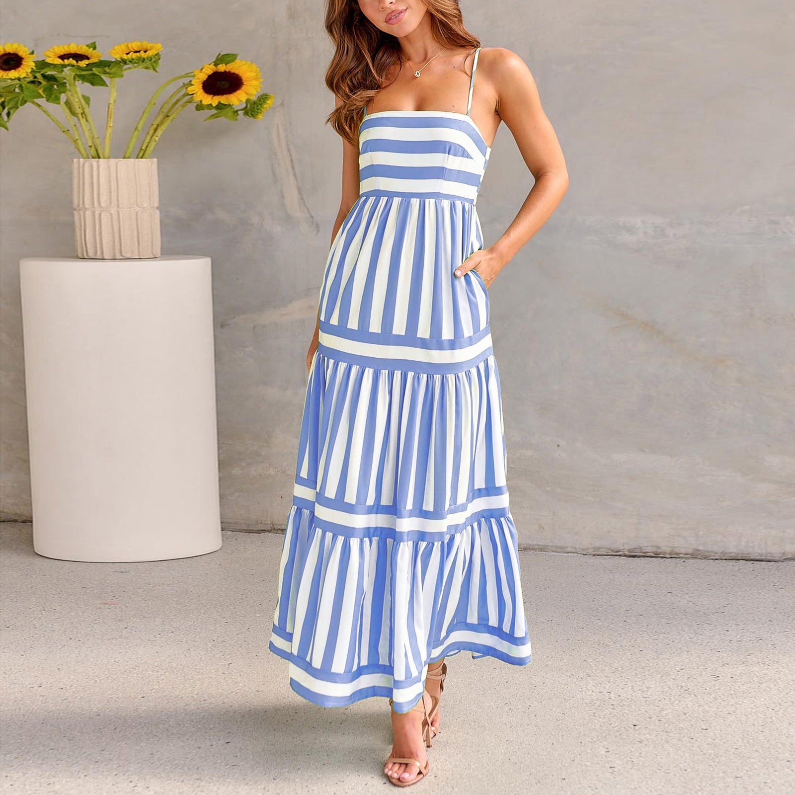 Robe d'Été Chic à Bretelles