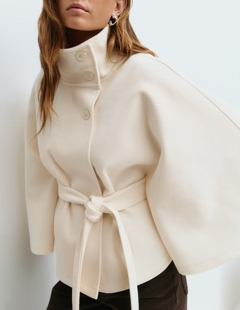 Manteau Boutonné Large Femme Hiver