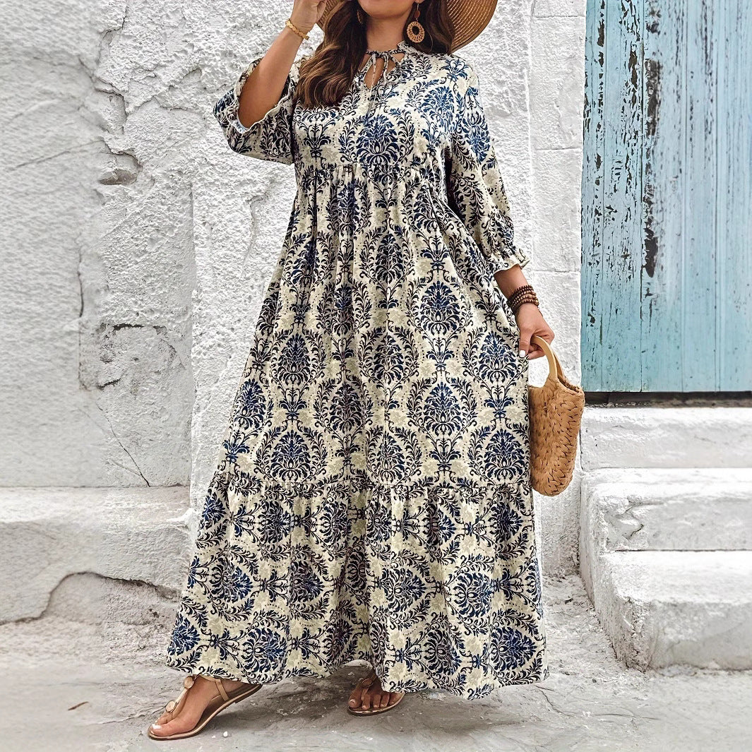 Robe Évasée Imprimée – Esprit Vacances