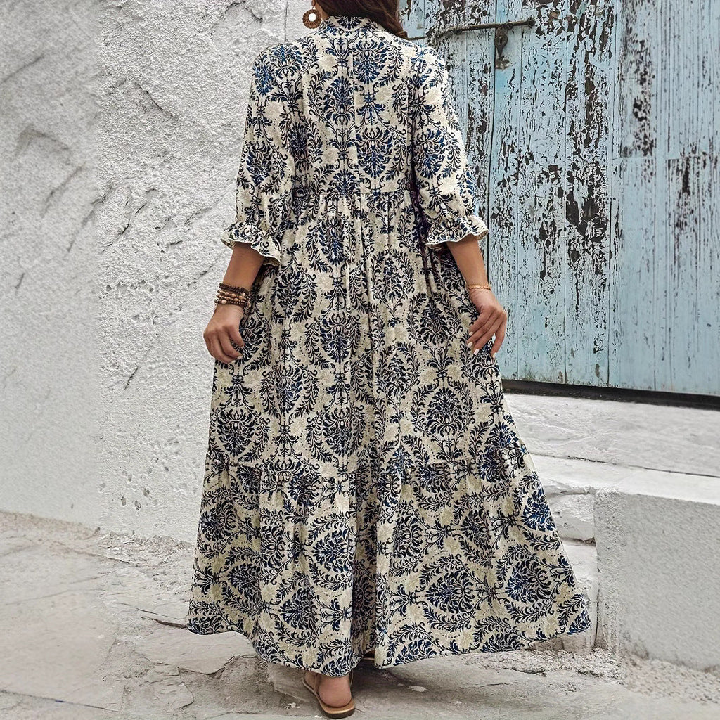 Robe Évasée Imprimée – Esprit Vacances