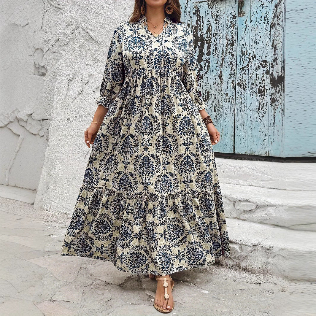 Robe Évasée Imprimée – Esprit Vacances