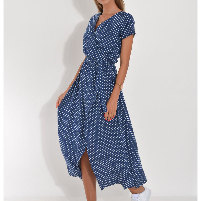 Élégance Estivale : Robe de Plage Imprimée