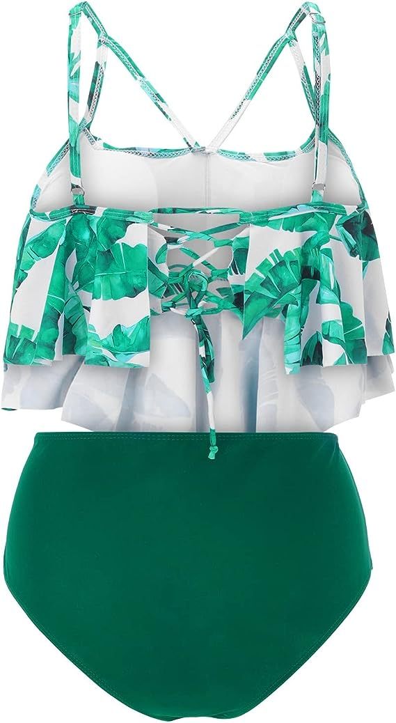 Maillot Taille Haute Lotus Tropical