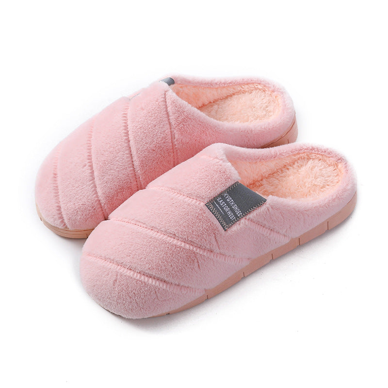 Chaussons en coton chauds et épais antidérapants