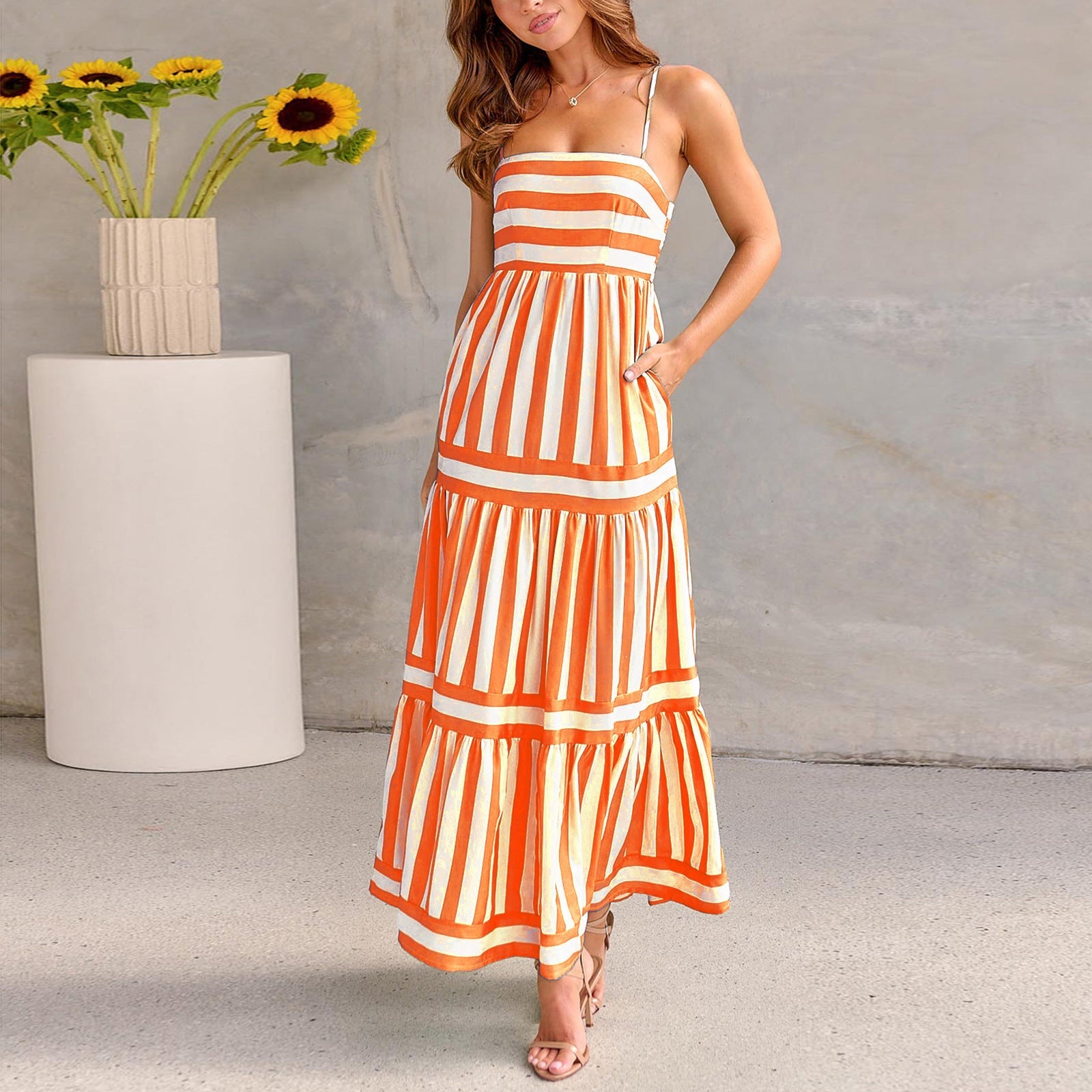 Robe d'Été Chic à Bretelles