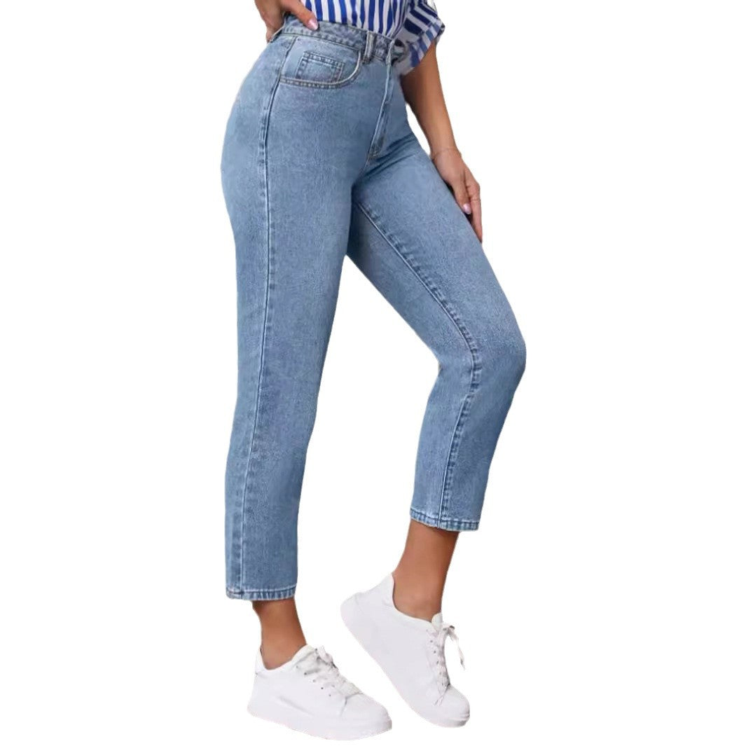 Jean Skinny Taille Haute Vintage