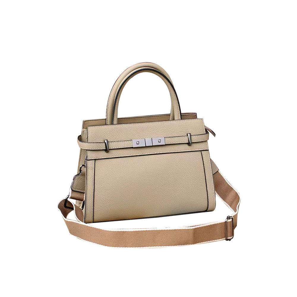 Sac à Épaule Carré en Cuir Véritable