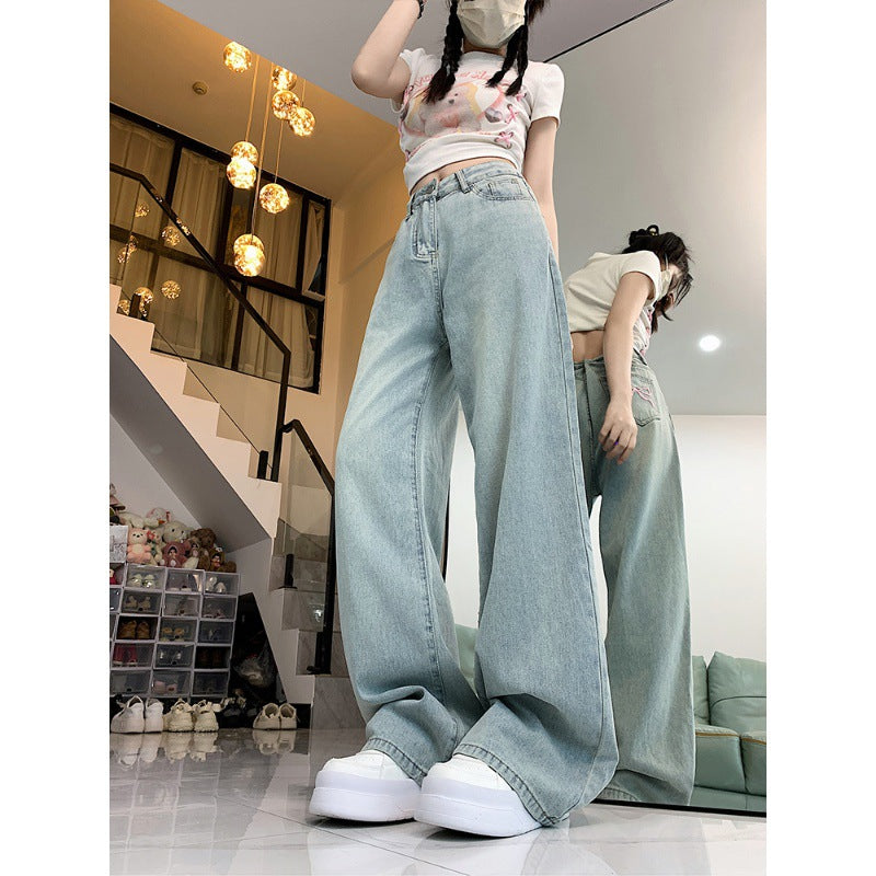 Jeans Brodés avec Nœud Design