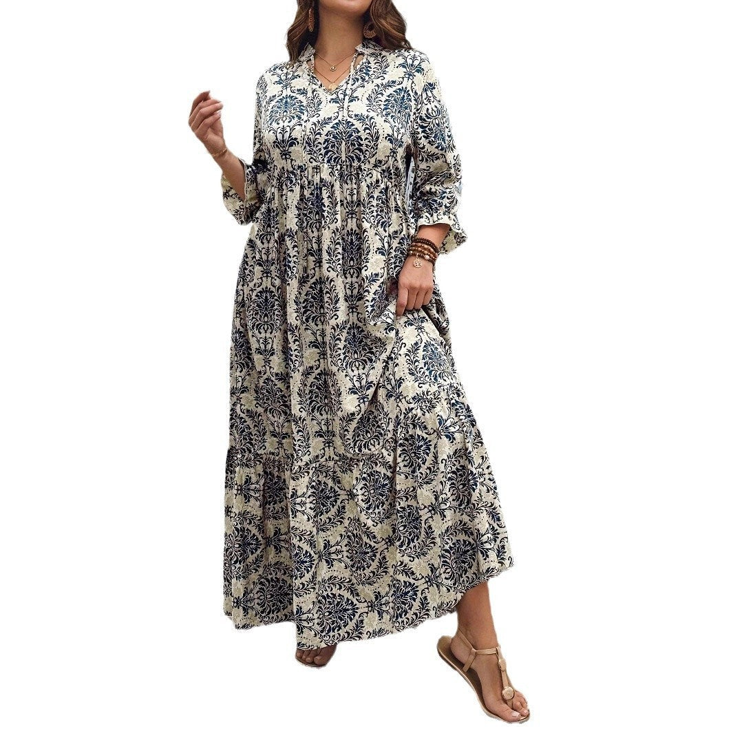 Robe Évasée Imprimée – Esprit Vacances