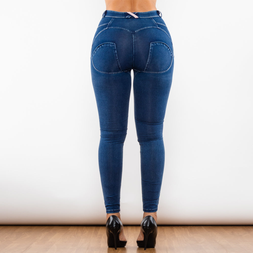 Jegging Melody Bleu Déchiré Lifting