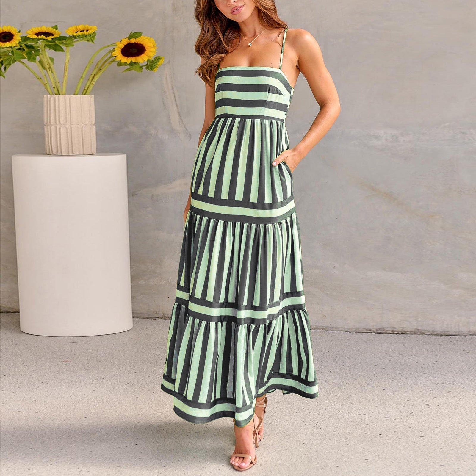Robe d'Été Chic à Bretelles