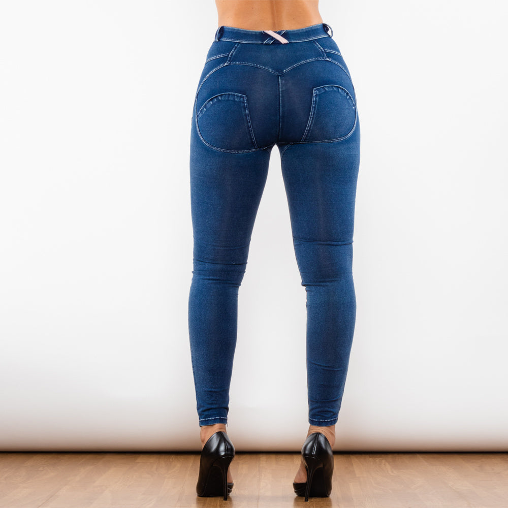 Jegging Melody Bleu Déchiré Lifting