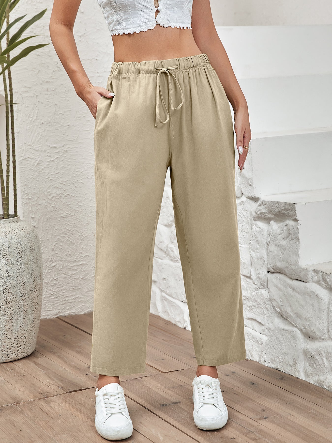 Pantalons Courts en Coton