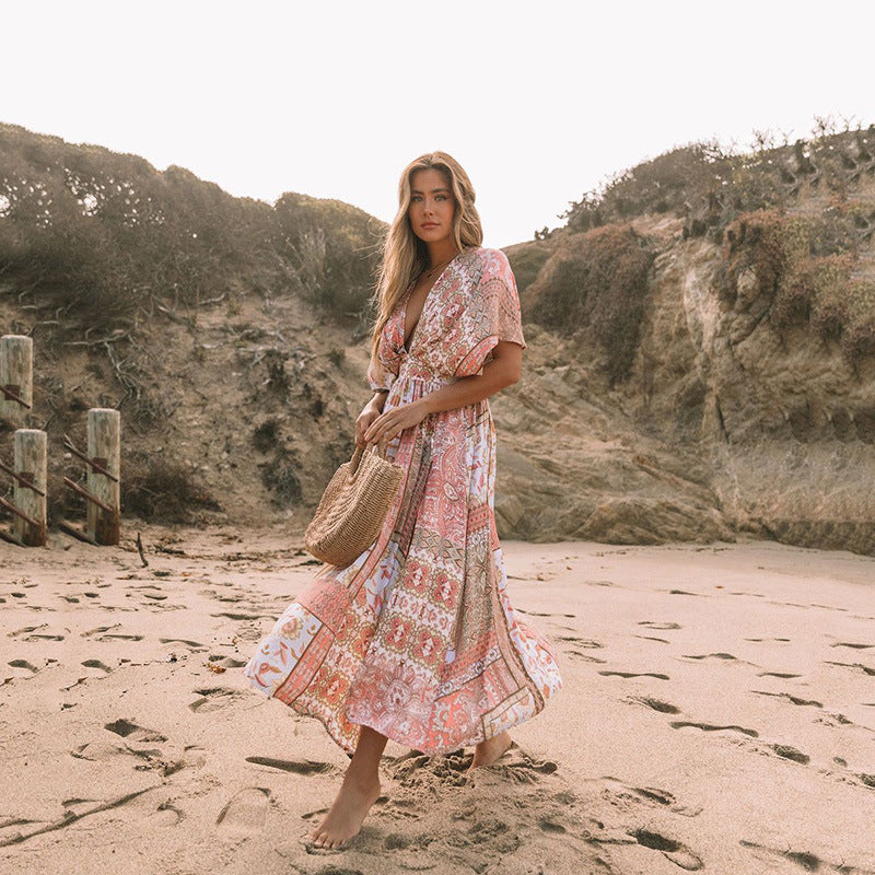 Robe Fleurie Bohème – Esprit Plage & Liberté